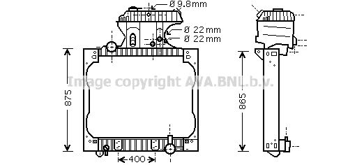 AVA QUALITY COOLING Радиатор, охлаждение двигателя MN2015